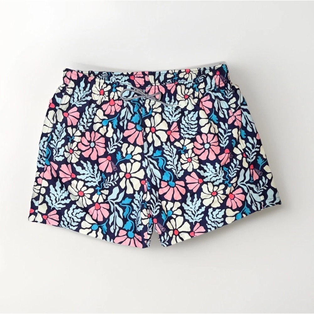 Boardies‎ "Mellow" Floral Print Swim Trunks Board Shorts Size XL Mesh Lined